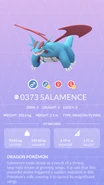 Salamence Pokédex entry