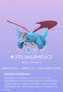 Salamence Pokédex entry