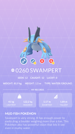 Swampert  Pokédex