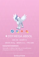 Mega Absol Pokédex entry