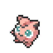 Jigglypuff 8-bit sprite