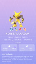 Alakazam Pokédex entry