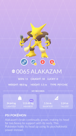 Mega Alakazam Pokedex (Shiny and non shiny) 