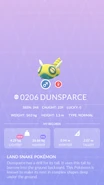 Dunsparce Pokédex entry