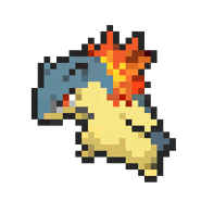 Typhlosion 8-bit sprite