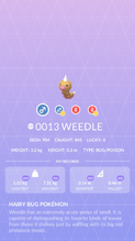 Weedle | Pokémon GO Wiki | Fandom