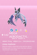 Aerodactyl Mega Pokédex entry
