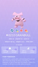 Granbull Pokédex entry