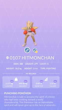 The Hitmon Family Has A Higher Shiny Rate Today In Pokémon GO