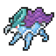 Suicune 8-bit sprite