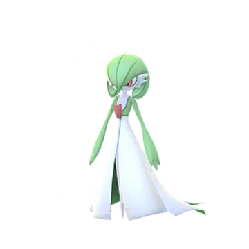 First Pokémon GO screenshot of Shiny Gardevoir with the Community Day  exclusive move Synchronoise