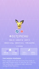 Pichu Pokédex entry