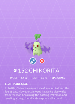 Chikorita - Pokémon GO - PokéMart