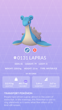 Lapras Pokédex entry