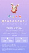 Spinda Pokédex entry