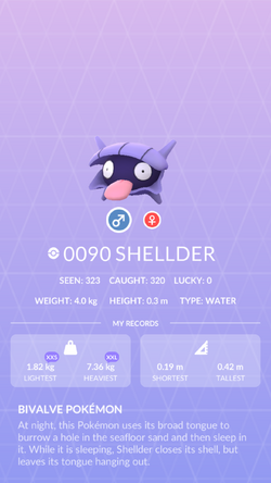 Shellder - Pokemon Go