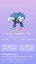 Poliwrath Pokédex entry