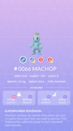 Machop Pokédex entry