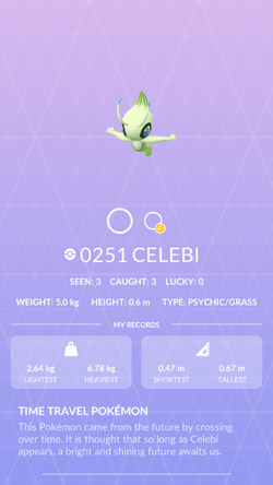 Pokemon 251 Celebi Pokedex: Evolution, Moves, Location, Stats