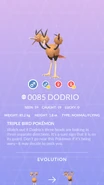 Dodrio Pokédex entry
