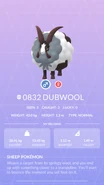 Dubwool Pokédex entry