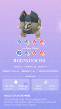 Alolan Golem Pokédex entry