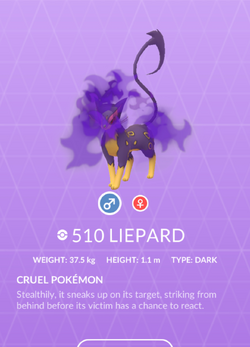 Liepard  Pokédex