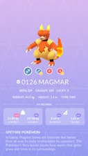 Magmar Pokédex entry