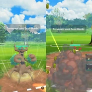 Seed Bomb used in a Trainer Battle