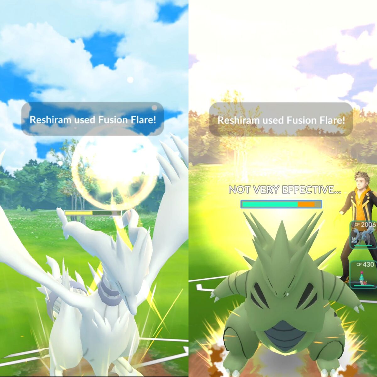 Fusion Flare Reshiram and Fusion Bolt Zekrom as Raid Attackers: Which one  to raid?