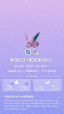 Nidoran♂ Pokédex entry