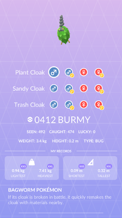 Burmy  Pokédex