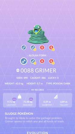 Alolan Grimer (Pokémon GO): Stats, Moves, Counters, Evolution