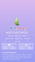 Metapod Pokédex entry