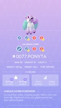 Galarian Ponyta Pokédex entry