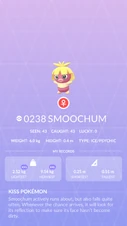 Smoochum Pokédex entry