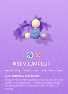 Jumpluff Shadow Pokédex entry