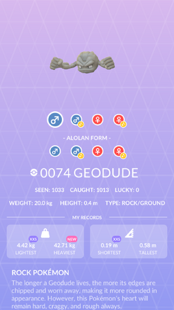 Geodude  Pokédex