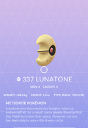 Lunatone Pokédex entry