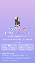 Houndour Pokédex entry