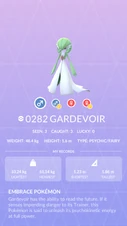 Gardevoir Pokédex entry