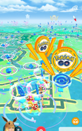 Check-in PokéStops in Sentosa Safari Zone area