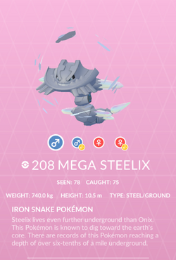 Shiny (Onix, Steelix, Mega Steelix) Family in Pokemon Go Battle League. 