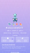 Dewott Pokédex entry