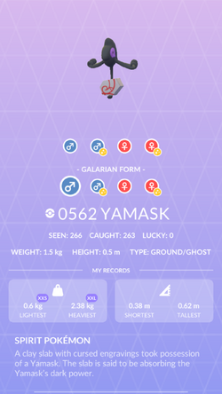 Galarian Yamask & Wild Spiritomb Found In Pokémon GO Datamine