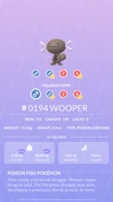 Paldean Wooper Pokédex entry