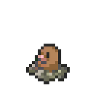 Diglett 8-bit sprite