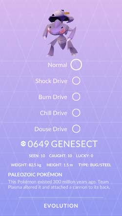 Genesect  Pokédex