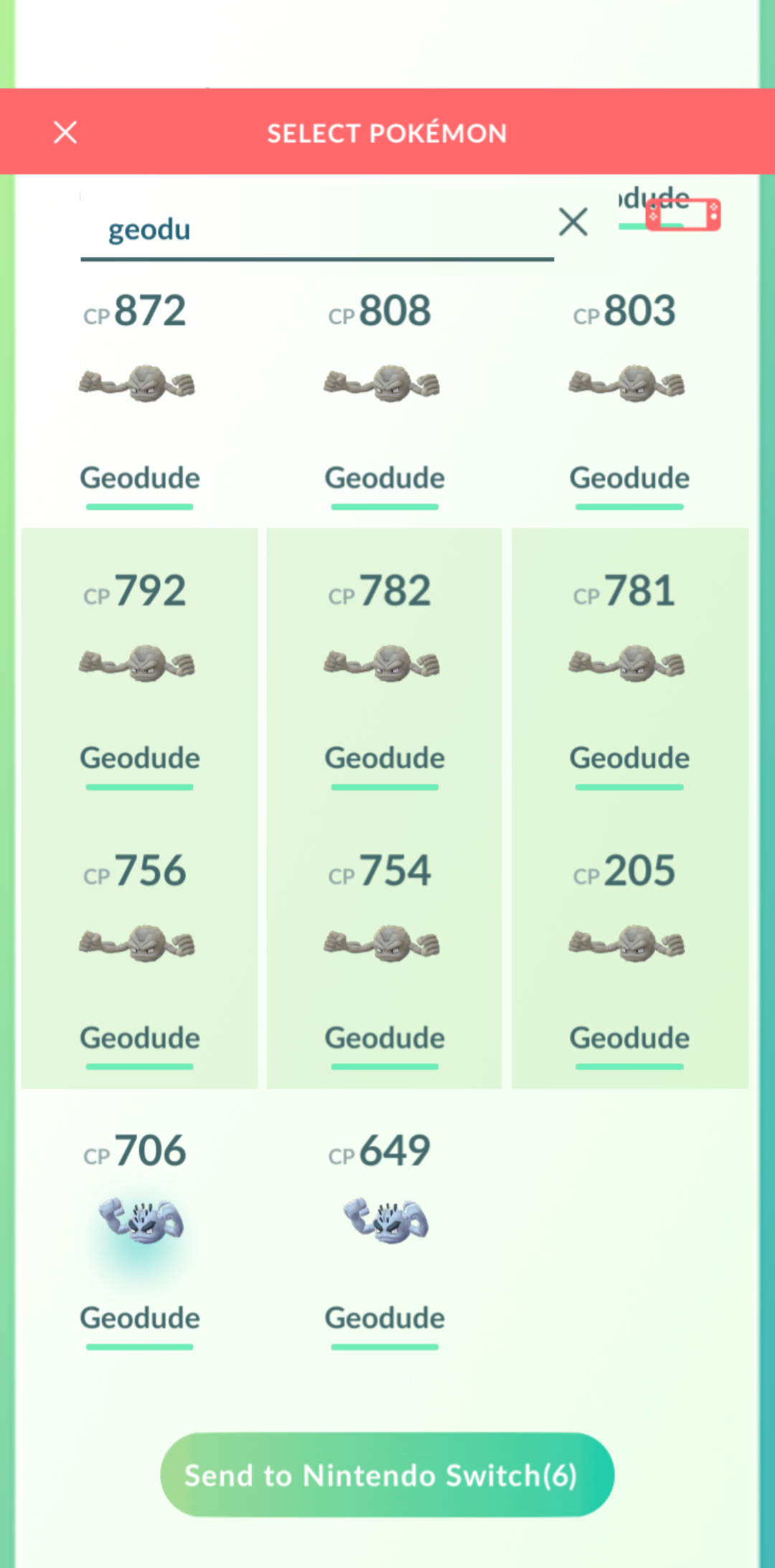 Pokémon Go - Search terms for the Pokémon storage search bar explained