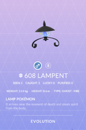 Lampent Pokedex